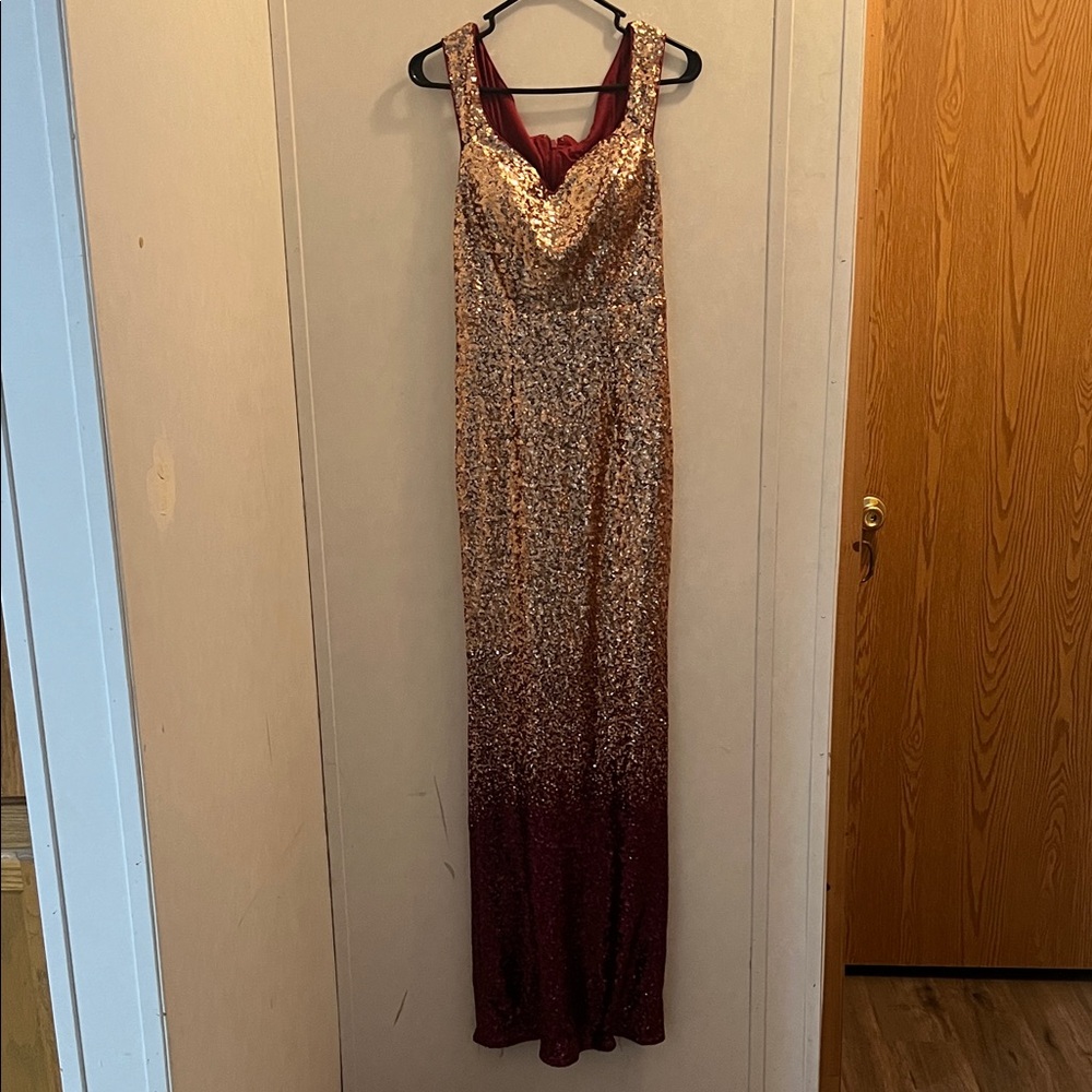 Elegant Sequin Evening Gown